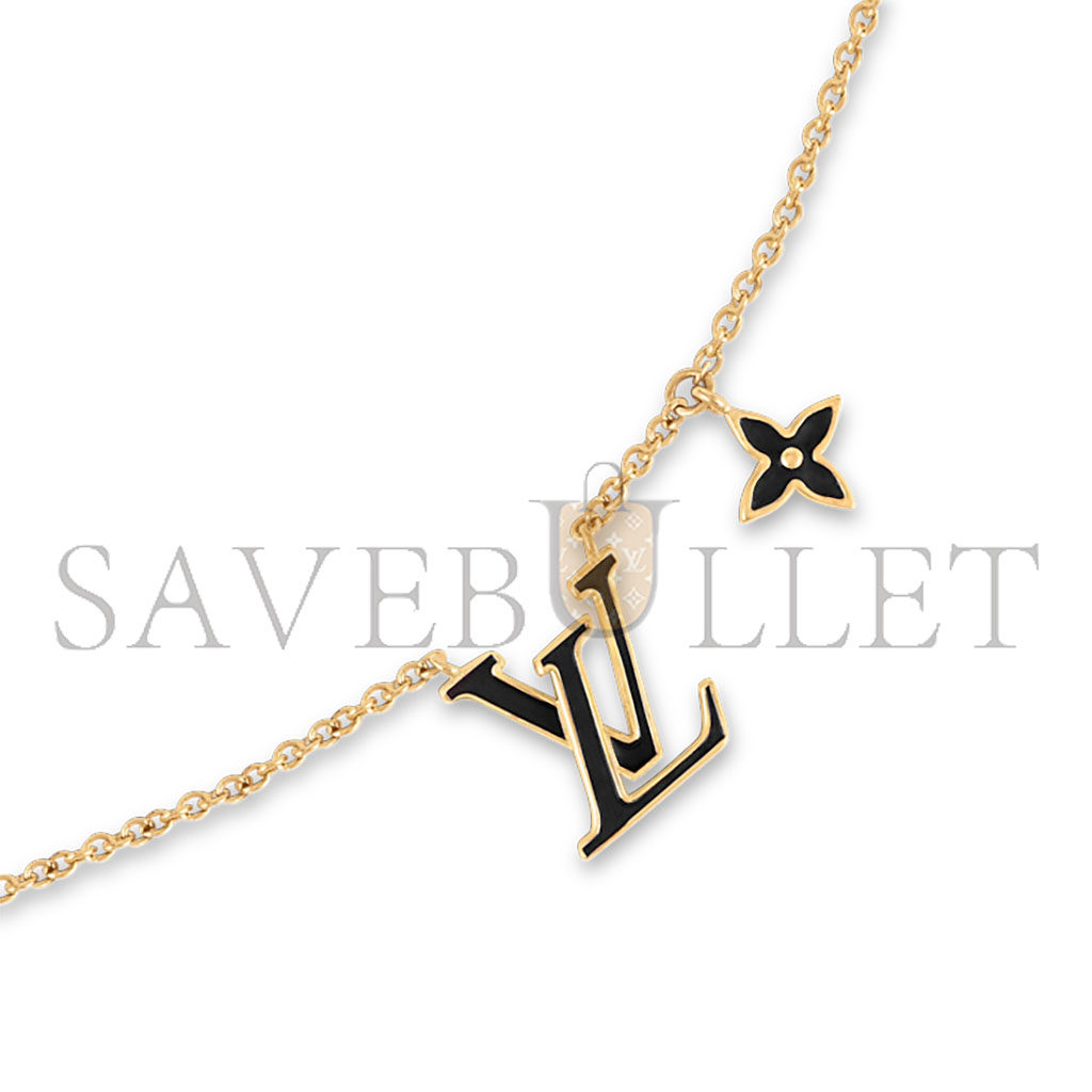 LOUIS VUITTON LV ICONIC ENAMEL NECKLACE M02147 LOUIS VUITTON LV ICONIC ENAMEL NECKLACE M02147
